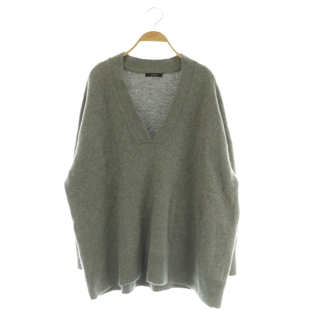 【中古】ジャーナルスタンダード JOURNAL STANDARD 25AW MUSIC DEEP V ルーズプルオーバー ニット セーター 長袖 グレー /MY ■OS レディース 【ベクトル 古着】 260323