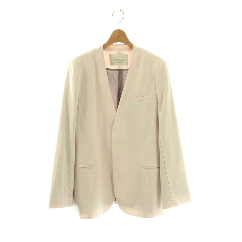 【中古】未使用品 アメリヴィンテージ Ameri VINTAGE 26SS DRY TWILL COLLARLESS JACKET ジャケット ノーカラー S ライトピンク /HK ■OS レディース 【ベクトル 古着】 260324|ブランド古着ベクトルプレミアム店