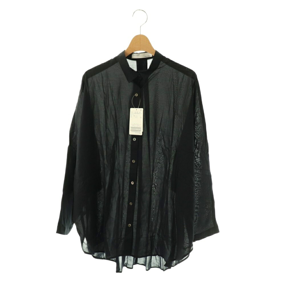 【中古】未使用品 アパルトモン ドゥーズィエムクラス L'Appartement DEUXIEME CLASSE Hello Bonjour Dolman sleeve シャツ ブラウス F ネイビー /ES ■OS レディース 【ベクトル 古着】 260330