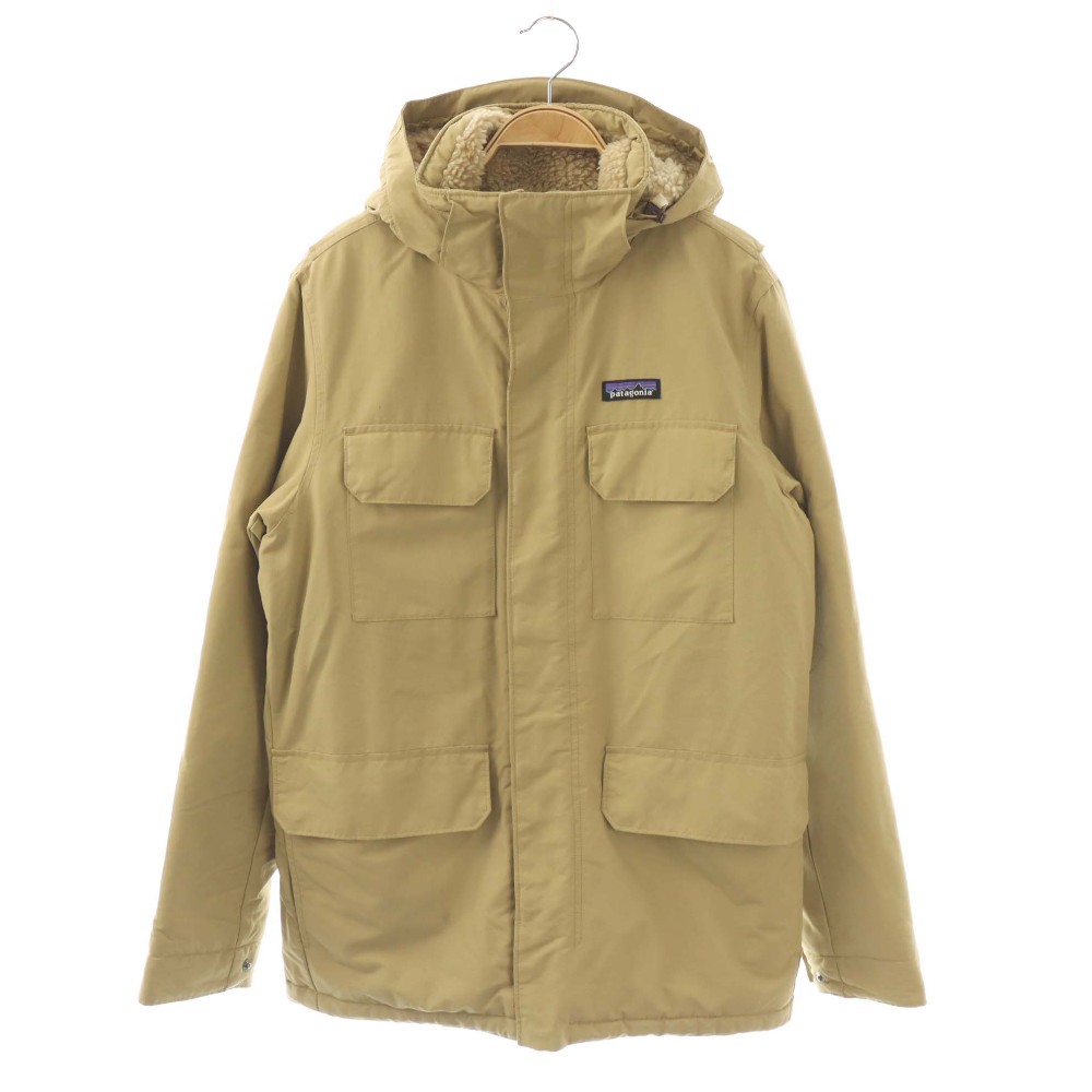 【中古】パタゴニア Patagonia Isthmus Parka イスマスパーカージャケット ジップアップ フード 裏ボア S ベージュ 27022 /DO ■OS メンズ 【ベクトル 古着】 260327