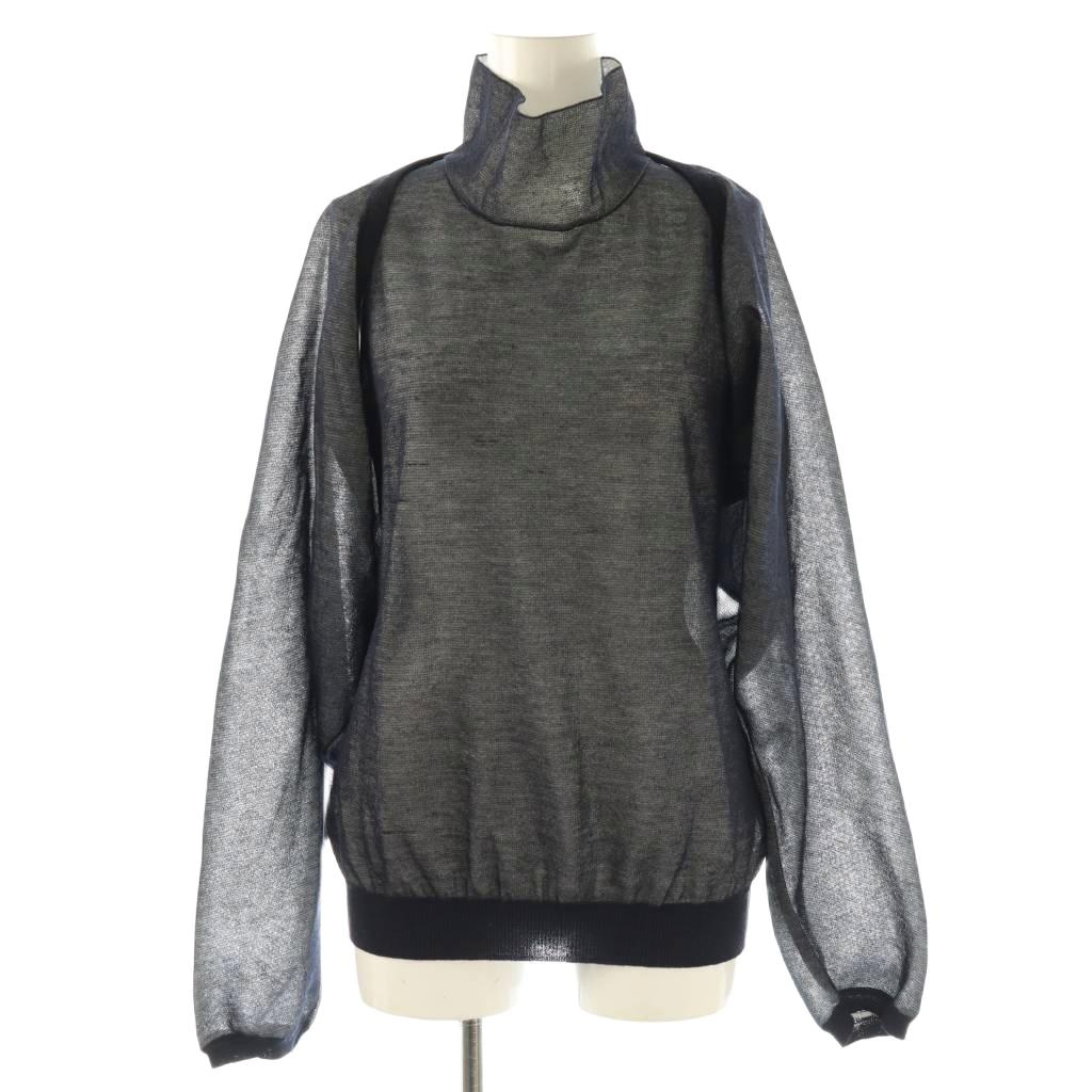 【中古】ノーブル NOBLE 24SS バイカラーリバー ノースリーブニット ニットボレロ アンサンブル リネン混 ダークネイビー /ES ■OS レディース 【ベクトル 古着】 260327