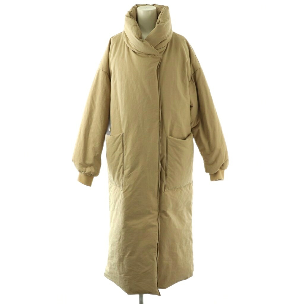 【中古】シールーム・リン Sea Room lynn ダウンコート アウター ロング S ベージュ /DF ■OS レディース 【ベクトル 古着】 260402