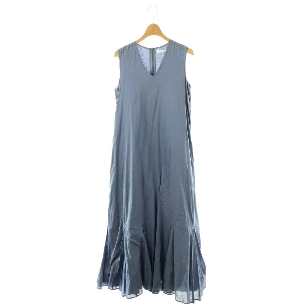 【中古】マリハ MARIHA 夏の月影のドレス ワンピース ノースリーブ 36 スモークブルー /ES ■OS レディース 【ベクトル 古着】 260403