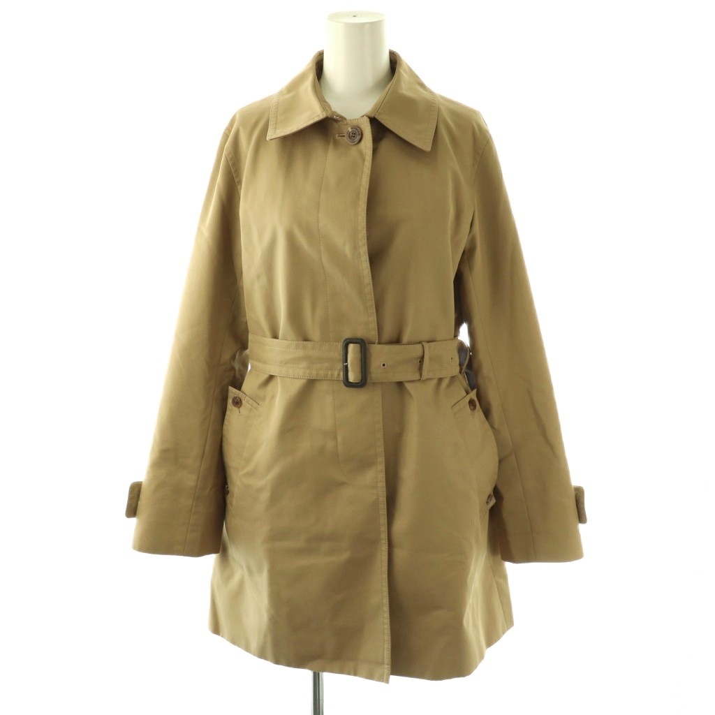 【中古】アクアスキュータム AQUASCUTUM ROVERトレンチコート ライナー付き ステンカラー 8 ベージュ /CX ■OS レディース 【ベクトル 古着】 260403