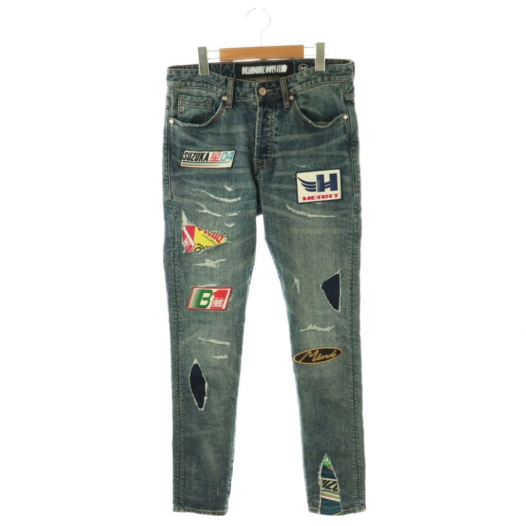 【中古】ビリオネアボーイズクラブ B.B.C BB Racer Jean デニムパンツ ジーンズ ボタンフライ 30 ブルー /HK ■OS ■SH メンズ 【ベクトル 古着】 260402