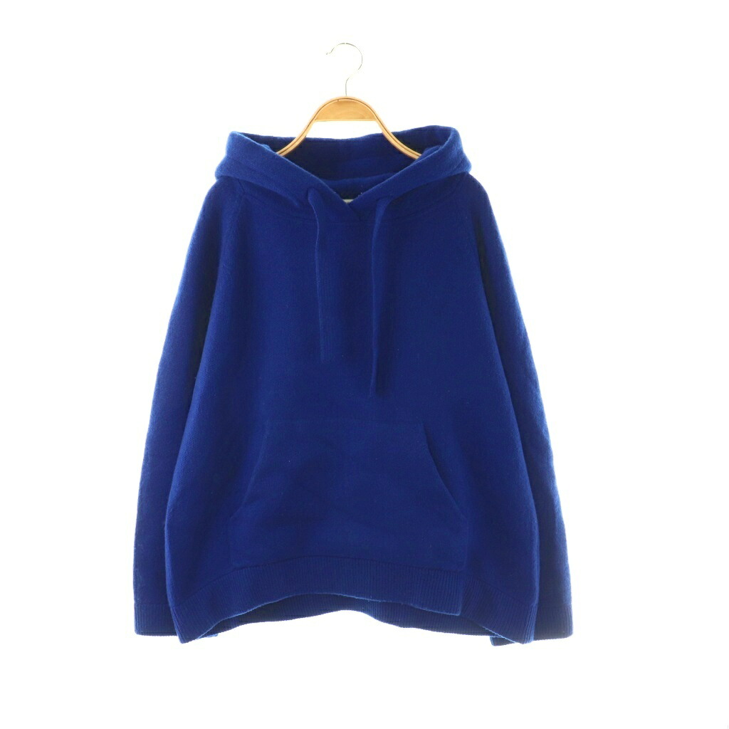 【中古】ドゥーズィエムクラス DEUXIEME CLASSE エブリデイアイライク EVERYDAY I LIKE Knitted フーディー ニット セーター パーカー プルオーバー ウール 紺 /CX ■OS レディース 【ベクトル 古着】 260407