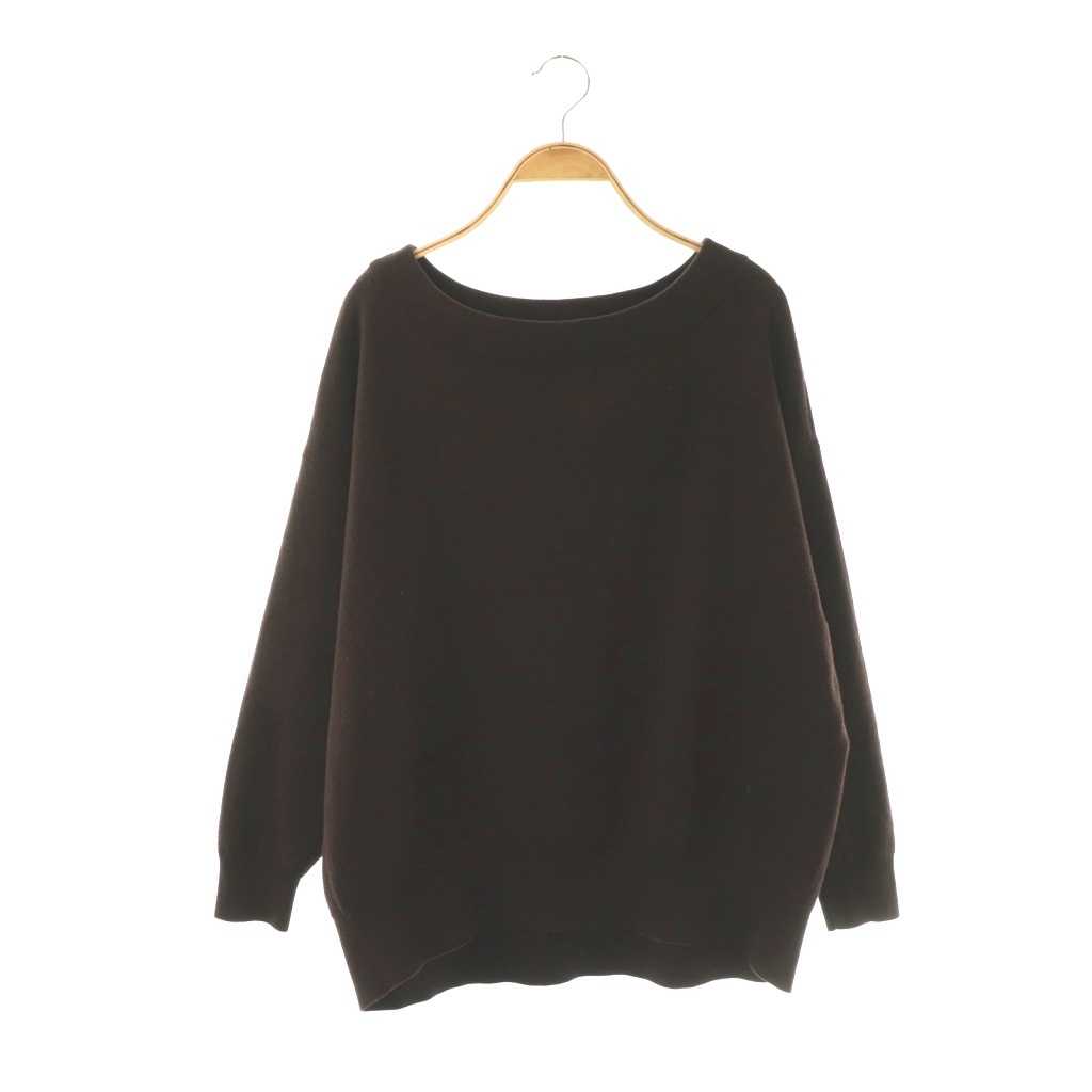 【中古】ドゥーズィエムクラス DEUXIEME CLASSE エブリデイアイライク EVERYDAY I LIKE 25AW Relax オフショルダーニット セーター プルオーバー ダークブラウン /CX ■OS レディース 【ベクトル 古着】 260407
