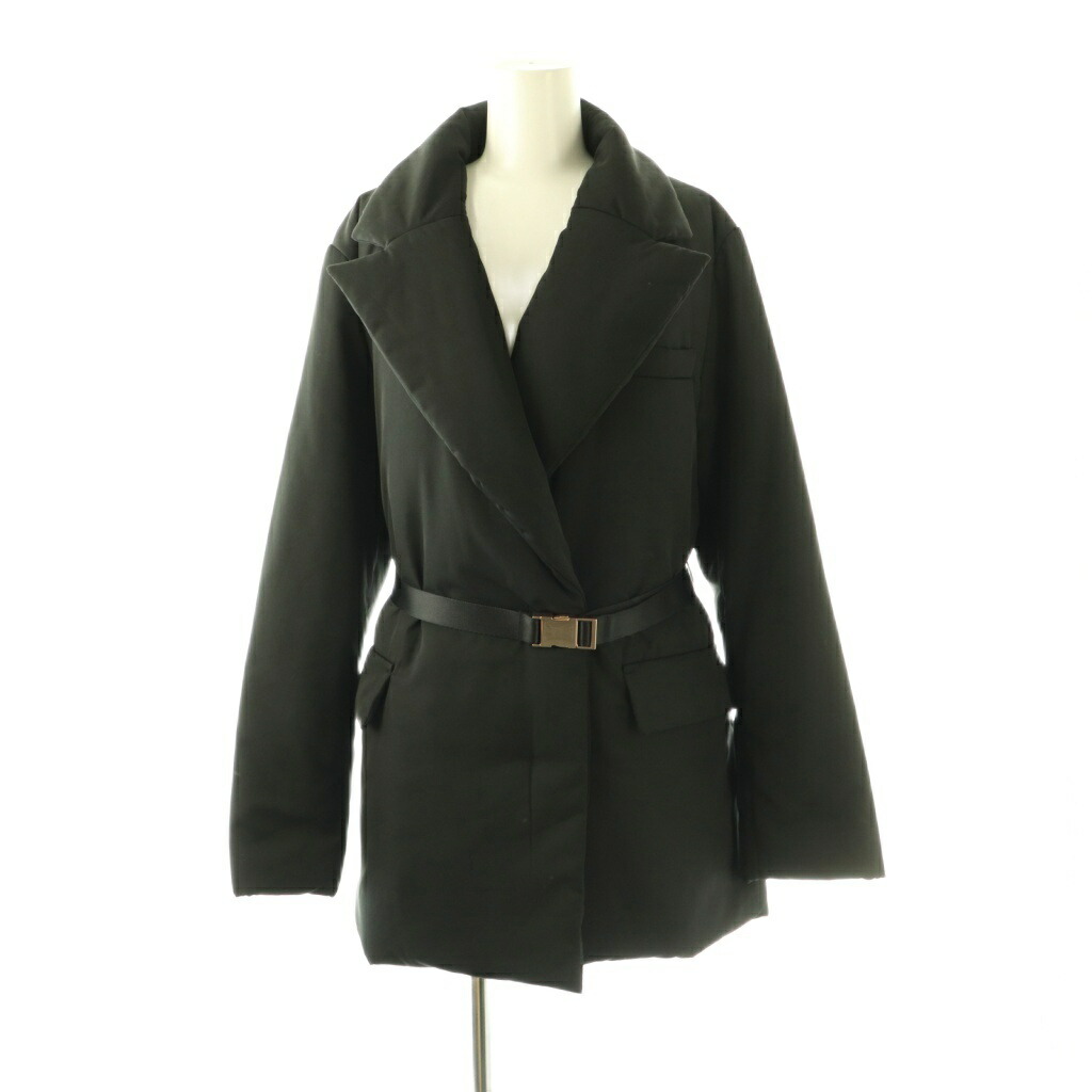 【中古】アプワイザーリッシェ Apuweiser-riche ×泉里香さん 25AW 胴締め付中綿厚地の外套 アウター 2 黒いこと /CX ■os レディース 【ベクター 古着】 260406