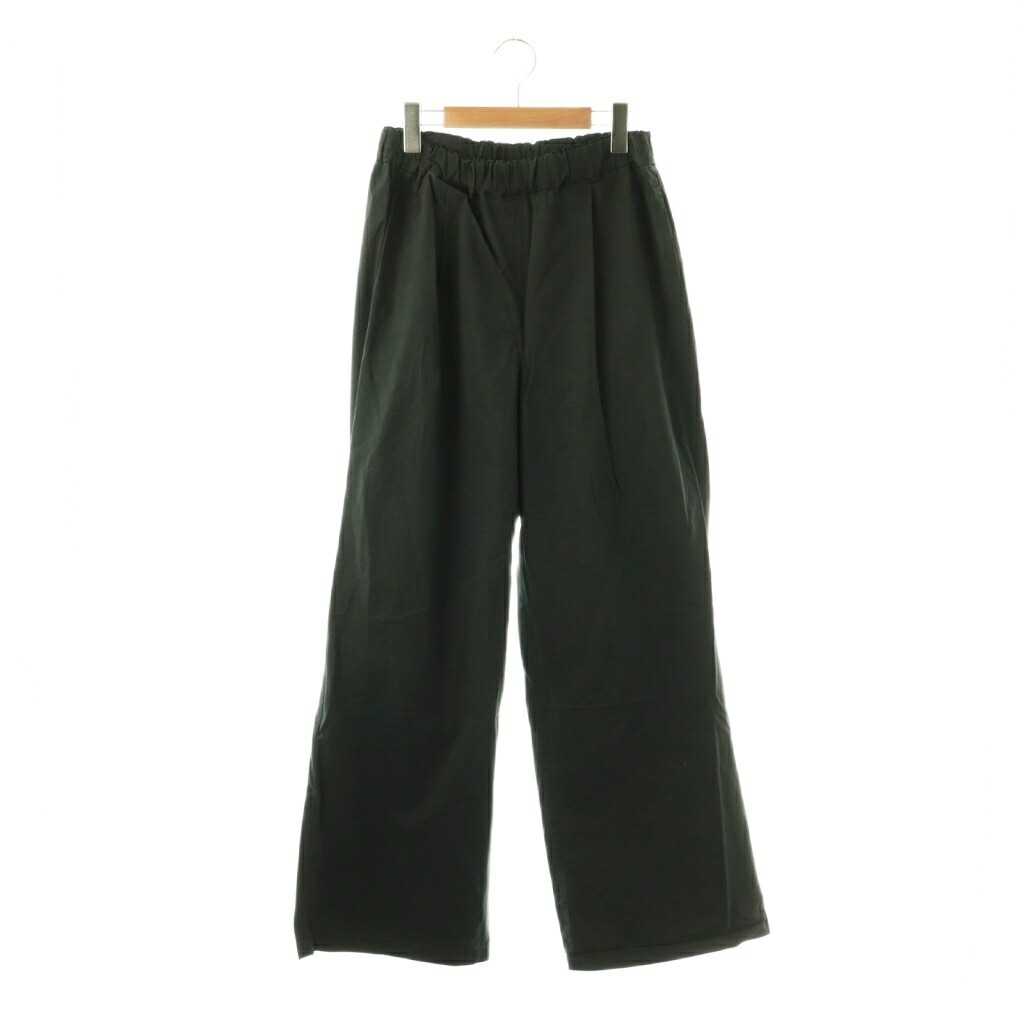 【中古】ドゥーズィエムクラス DEUXIEME CLASSE 24SS Felicity パンツ ワイド イージー 38 ブラック /DO ■OS レディース 【ベクトル 古着】 260407