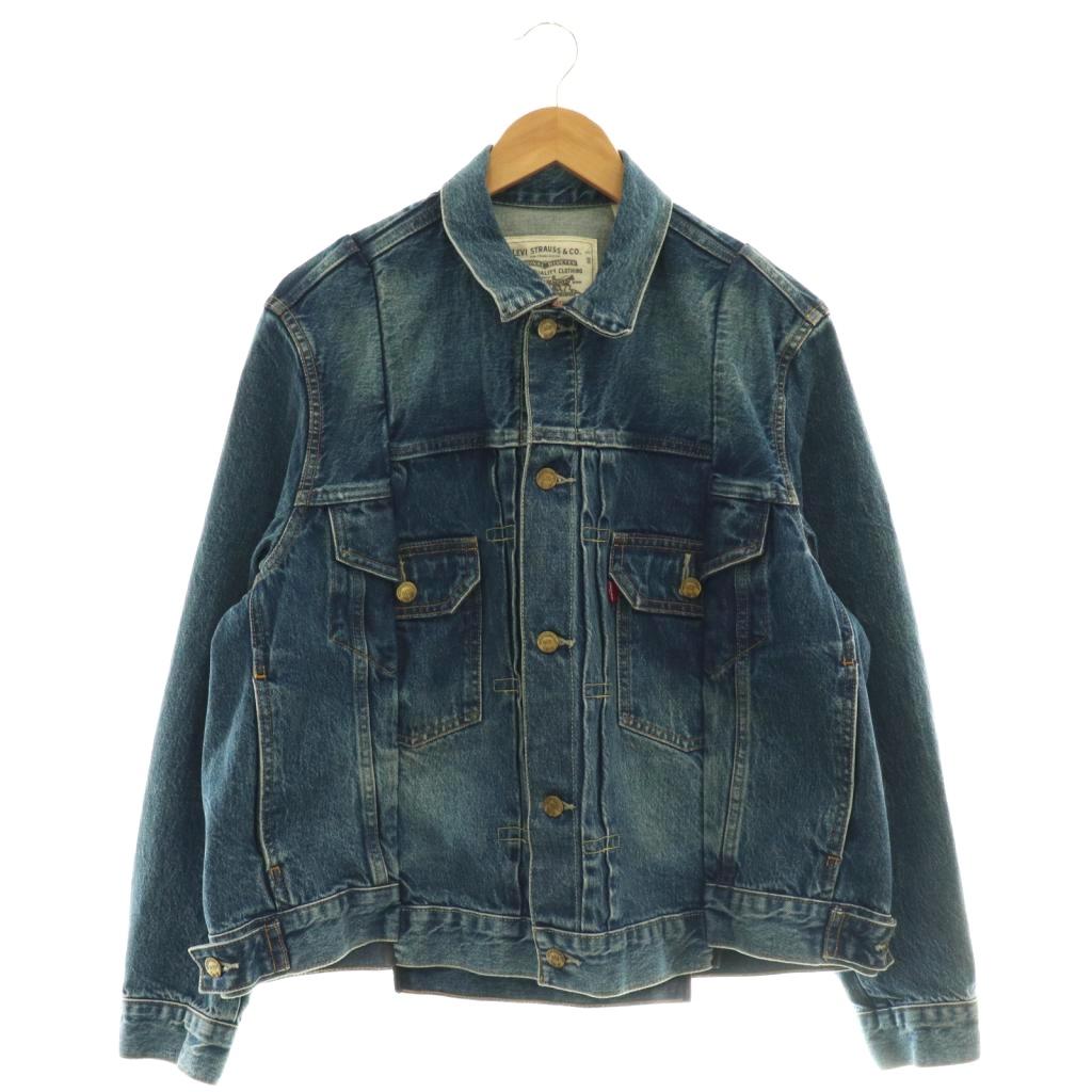 【中古】サカイ sacai × Levis 25-03708M デニムジャケット Gジャン ジージャン アウター ブルゾン コットン S 紺 ネイビー /NR ■OS ■AD メンズ 【ベクトル 古着】 260408