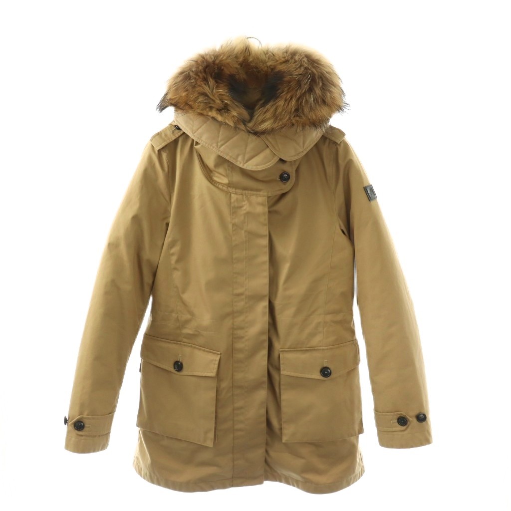 【中古】ウールリッチ WOOLRICH Scarlett Parka 2WAYファー付きモッズコート ダウンライナー付き S ベージュ /ES ■OS レディース 【ベクトル 古着】 260407
