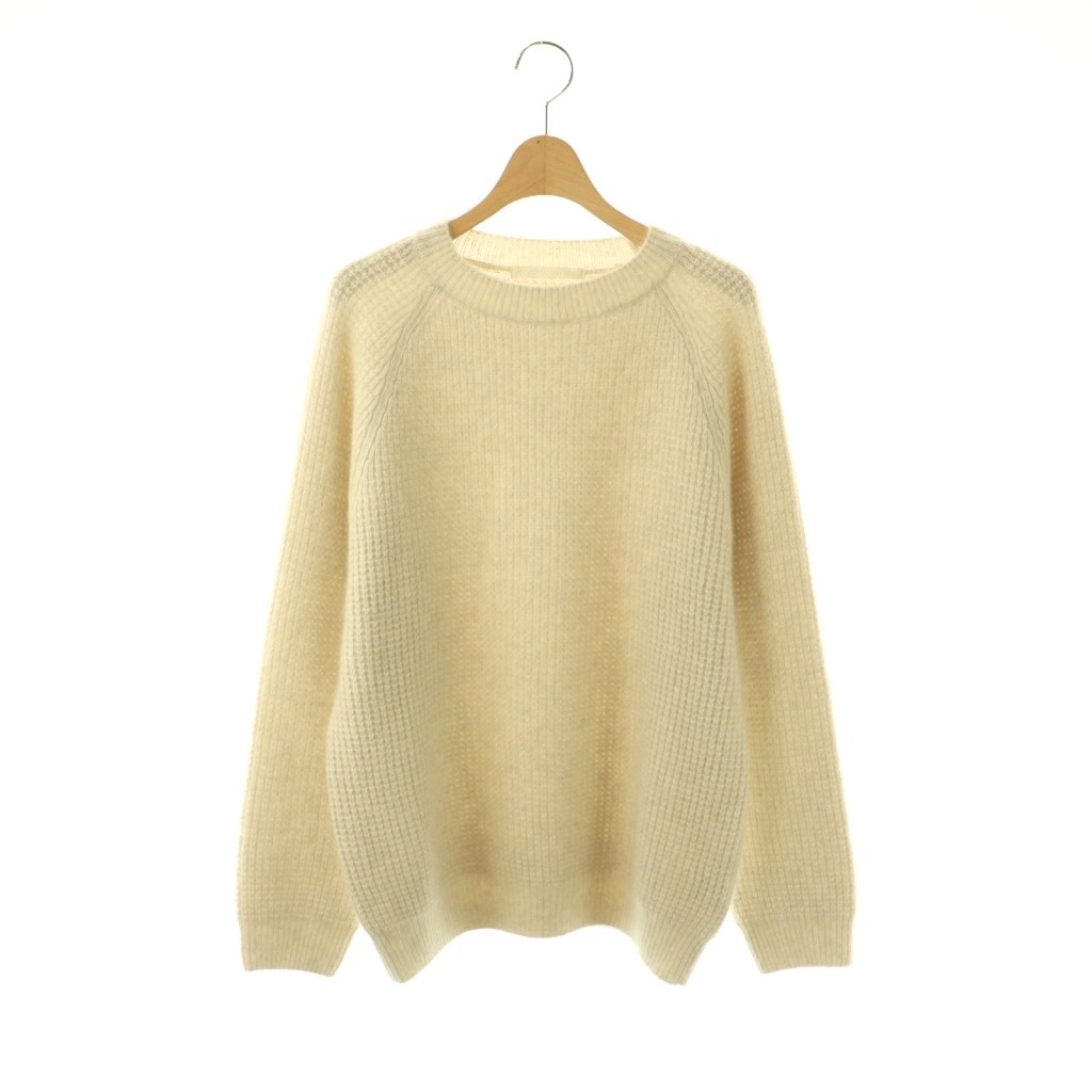 【中古】エヴァムエヴァ evam eva ool fox raglan ニット セーター 長袖 キナリ /DO ■OS メンズ 【ベクトル 古着】 260410|ブランド古着ベクトルプレミアム店