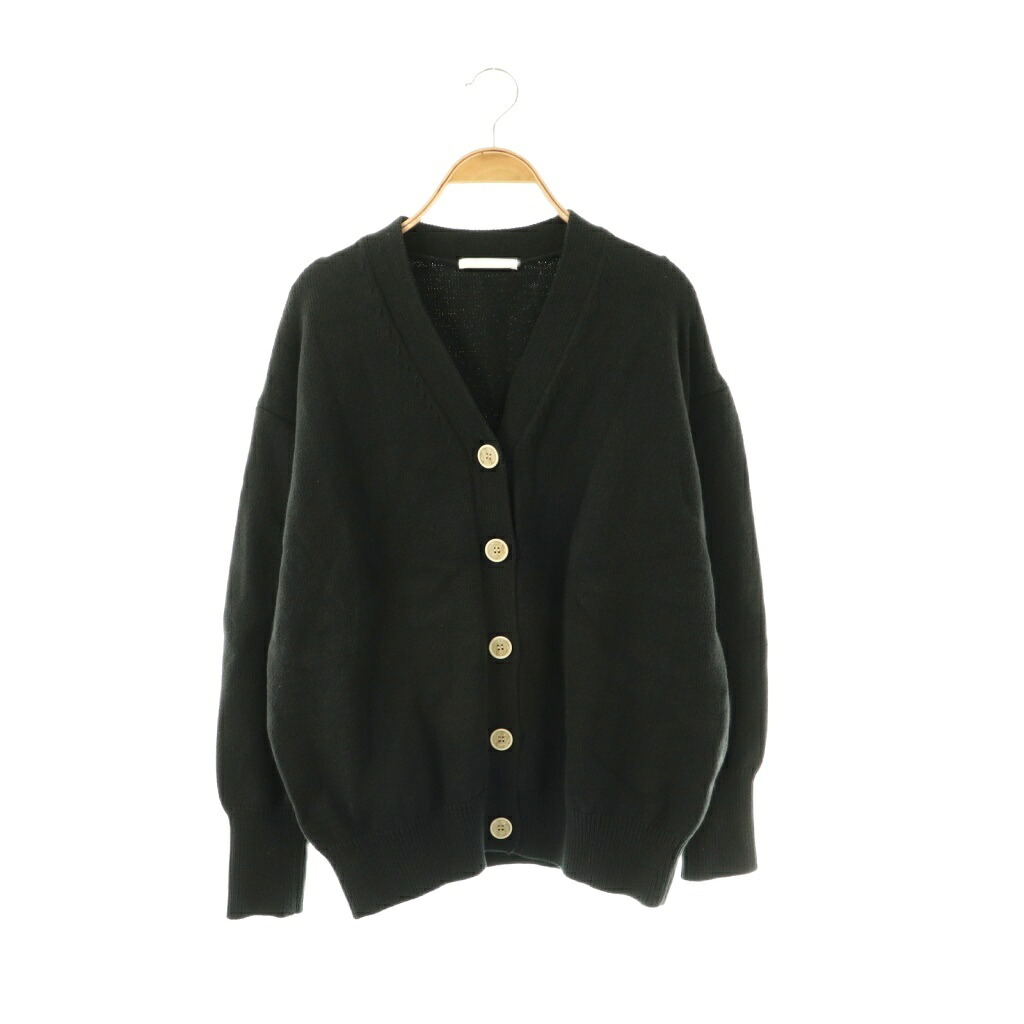 【中古】ウィムガゼット Whim Gazette 26SS ボタンカーディガン 長袖 Vネック F ブラック /DO ■OS レディース 【ベクトル 古着】 260420｜ブランド古着ベクトルプレミアム店