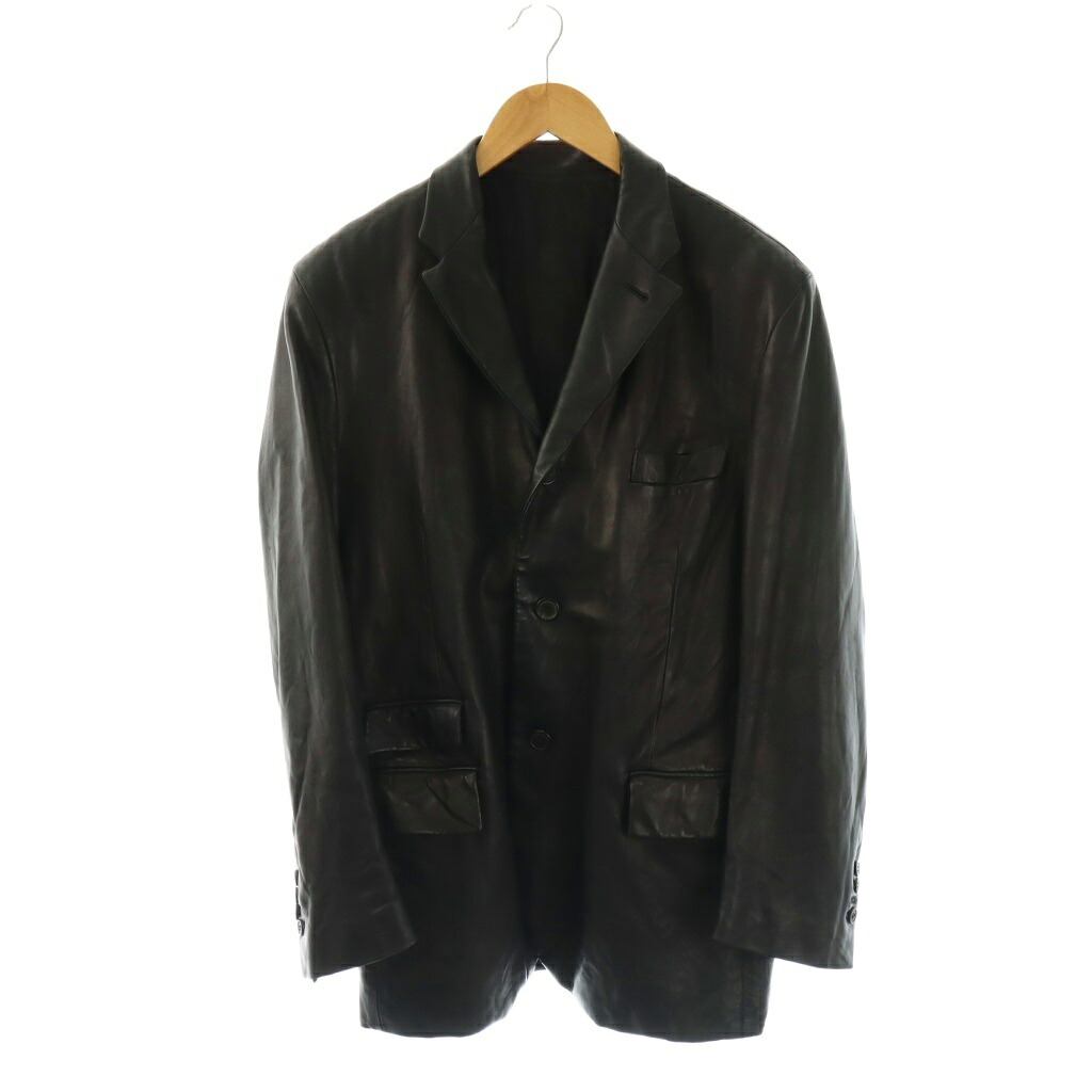 【中古】ダン吸血鬼 dunhill ラムレザージャケット 3B テーラード 50 黒いこと /ES ■os ■AD メンズ 【ベクター 古着】 260414