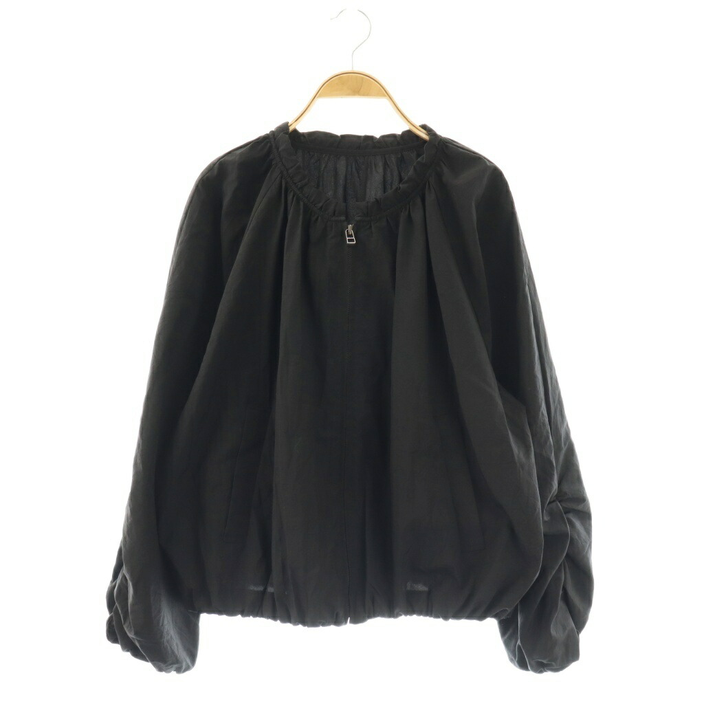 【中古】モガ MOGA ナイロンワッシャーバルーンショートブルゾン 上衣 2 黒 /SY ■os レディース 【ベクター 古着】 260415