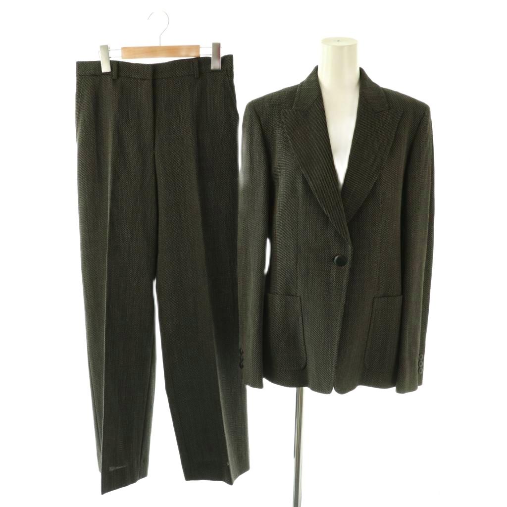 【中古】マックスマーラ MAX MARA セットアップ 上下 上衣 ズボン下 40 黒 /SY ■os レディース 【ベクター 古着】 260416 パンツスーツ-レディースファッション