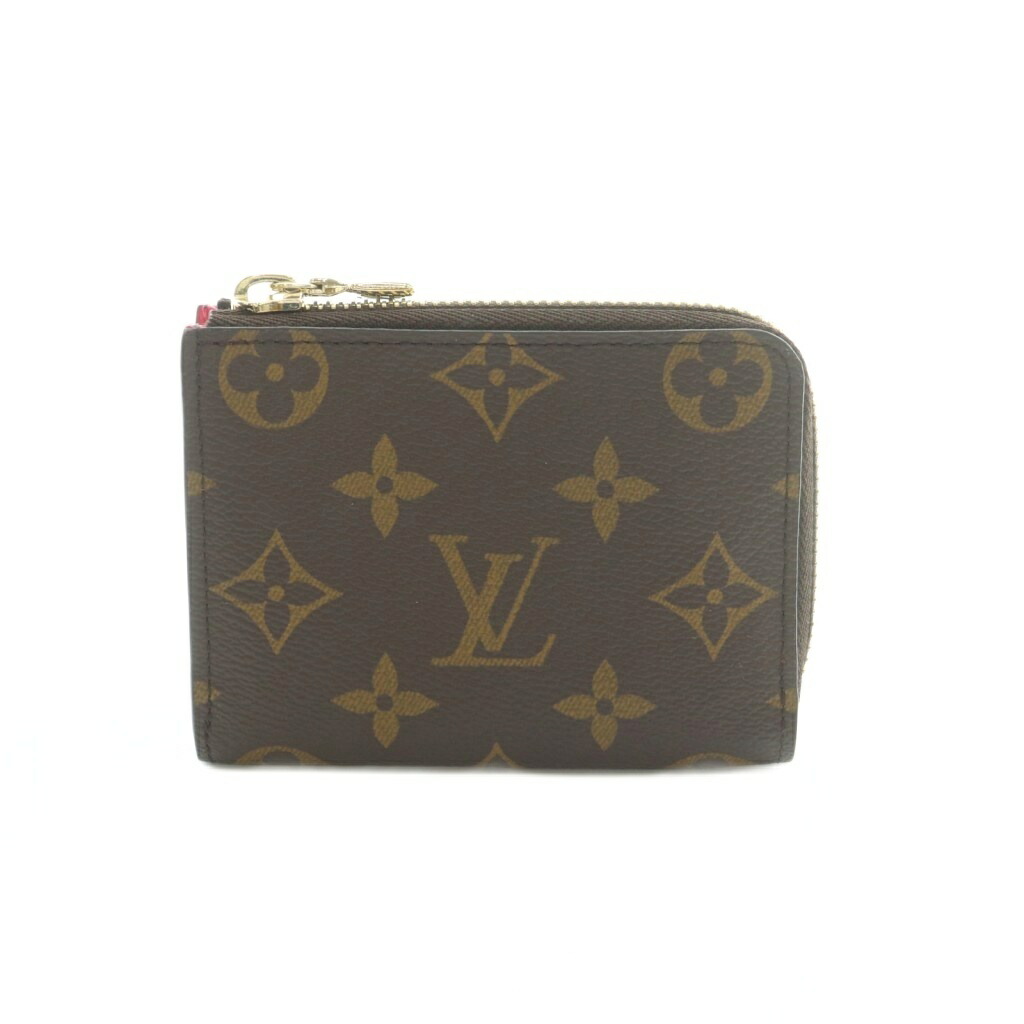 【中古】ルイヴィトン LOUIS VUITTON モノグラム ポルトフォイユ・ノア・コンパクト コインケース 御釣り入れ L字チャック 茶 M83676 /MI ■os ■OH レディース 【ベクター 古着】 260415