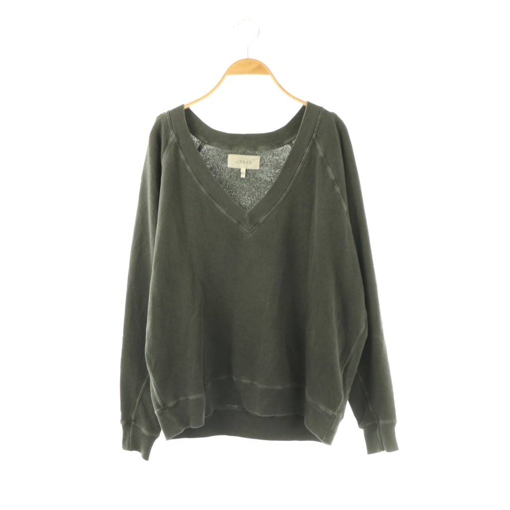 【中古】ザグレート THE GREAT 26SS V-NECK SWEAT スウェット Vネック プルオーバー Deuxieme Classe取り扱い 1 グレー /HK ■OS レディース 【ベクトル 古着】 260421|ブランド古着ベクトルプレミアム店