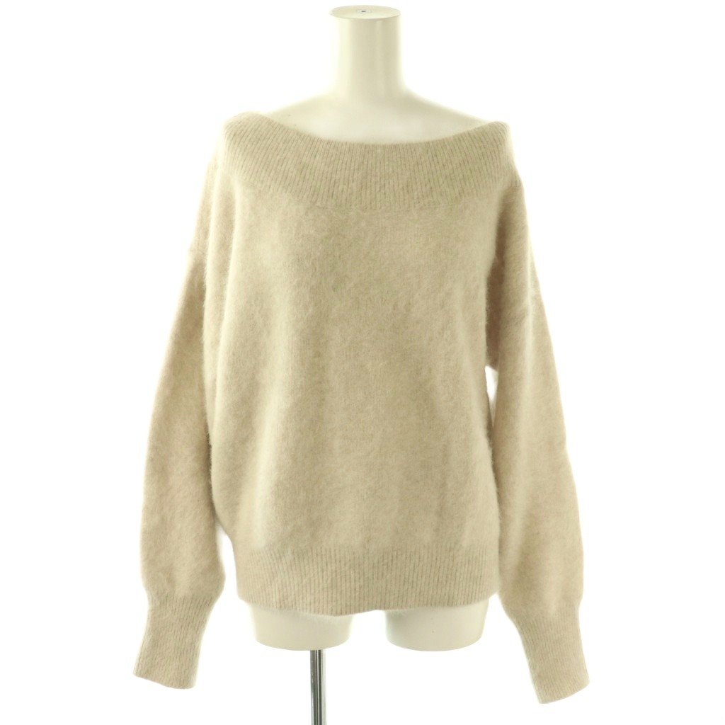 【中古】カデュネ CADUNE 25AW ヤクオフショルニット セーター 長袖 38 ベージュ /HK ■OS レディース 【ベクトル 古着】 260416｜ブランド古着ベクトルプレミアム店