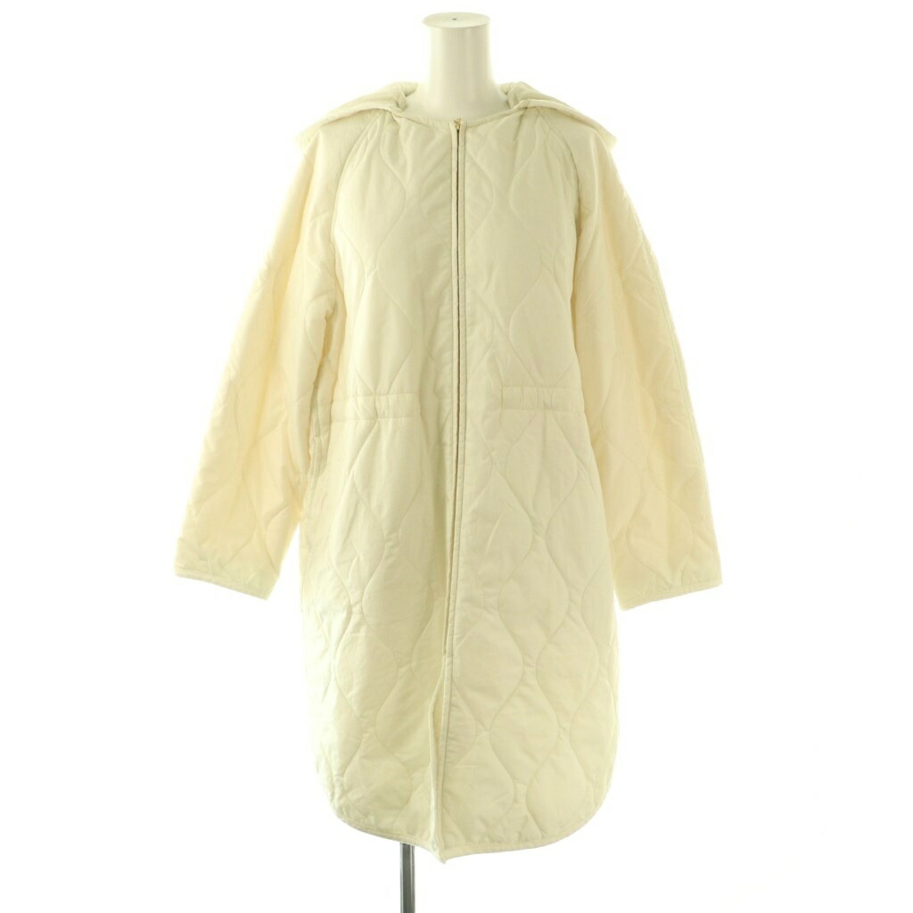 【中古】23区 オンワード樫山 24AW 中綿 ロング パディング アウター 厚地の外套 32 象牙色 CMWSCW0411 /NR ■os レディース 【ベクター 古着】 260418 レディースファッション-コート・ジャケット