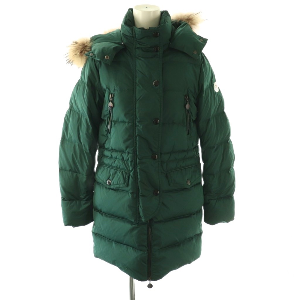 【中古】モンク軌跡 MONCLER Fragonette フラゴネット 落ちこむ厚地の外套 アウター 緑であること /DF ■os レディース 【ベクター 古着】 260422