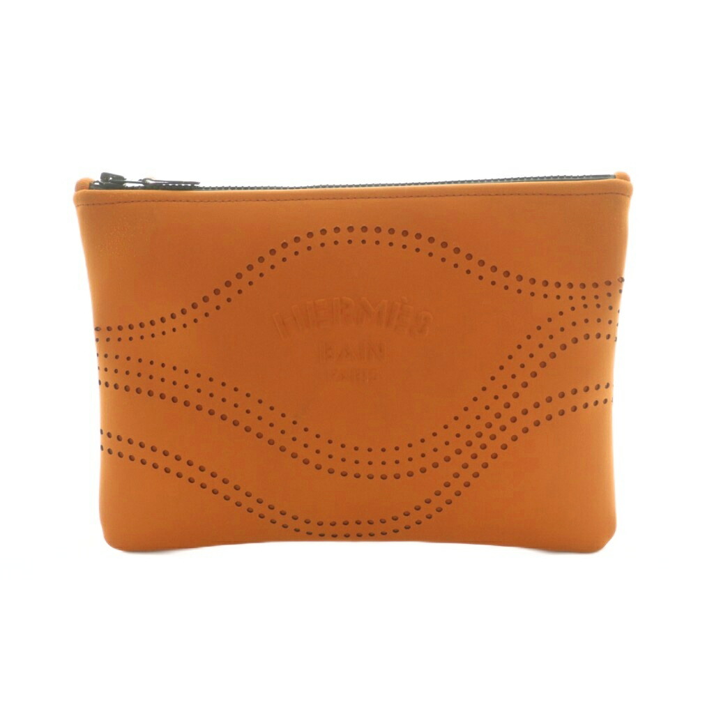 【中古】エルメス HERMES トゥルース 木目細か MM ネオヴァン 車寄せ パンチング産業 茶 /MI ■os ■OH レディース 【ベクター 古着】 260424