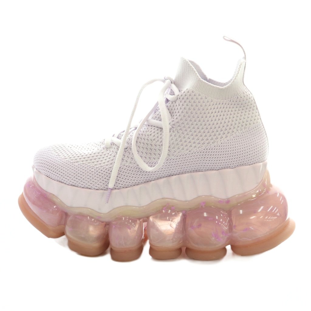 【中古】ミキオサカベ MIKIOSAKABE Jewelry Ark Tarte Lilac スニーカー シューズ 厚底 編み物アッパー US8 25.0糎 ラベンダー /MI ■os レディース 【ベクター 古着】 260421