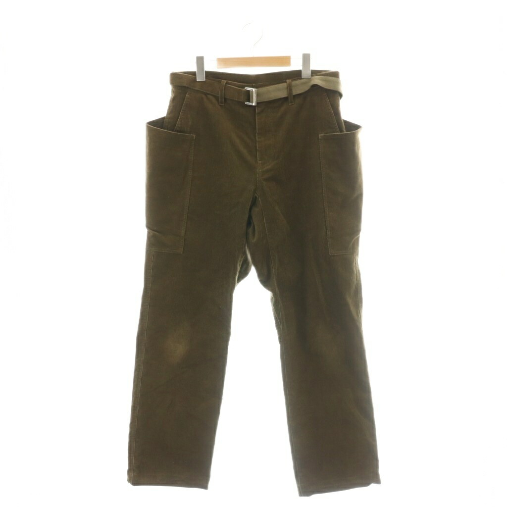 【中古】サカイ sacai 25-03819M Corduroy Pants コール天ズボン下 細工物ズボン下 胴締め付き添い人 2 赤銅色 /ES ■os ■SH メンズ 【ベクター 古着】 260427