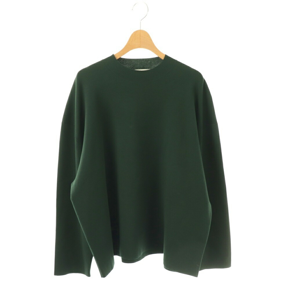 【中古】エンフォルド ENFOLD 26SS DINNER KNIT-PULLOVER プルオーバー ニット カットソー 長袖 ダークグリーン 300JS270-2651 /NR レディース 【ベクトル 古着】 260424｜ブランド古着ベクトルプレミアム店