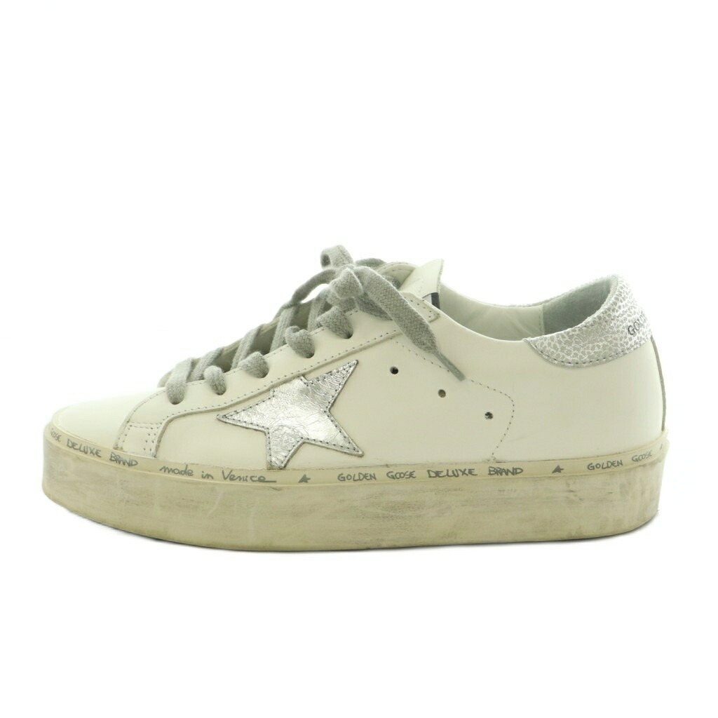 【中古】ゴールデングース GOLDEN GOOSE HI STAR スニーカー シューズ ヴィンテージ製作 37 24.5糎 白 /MI ■os レディース 【ベクター 古着】 260508