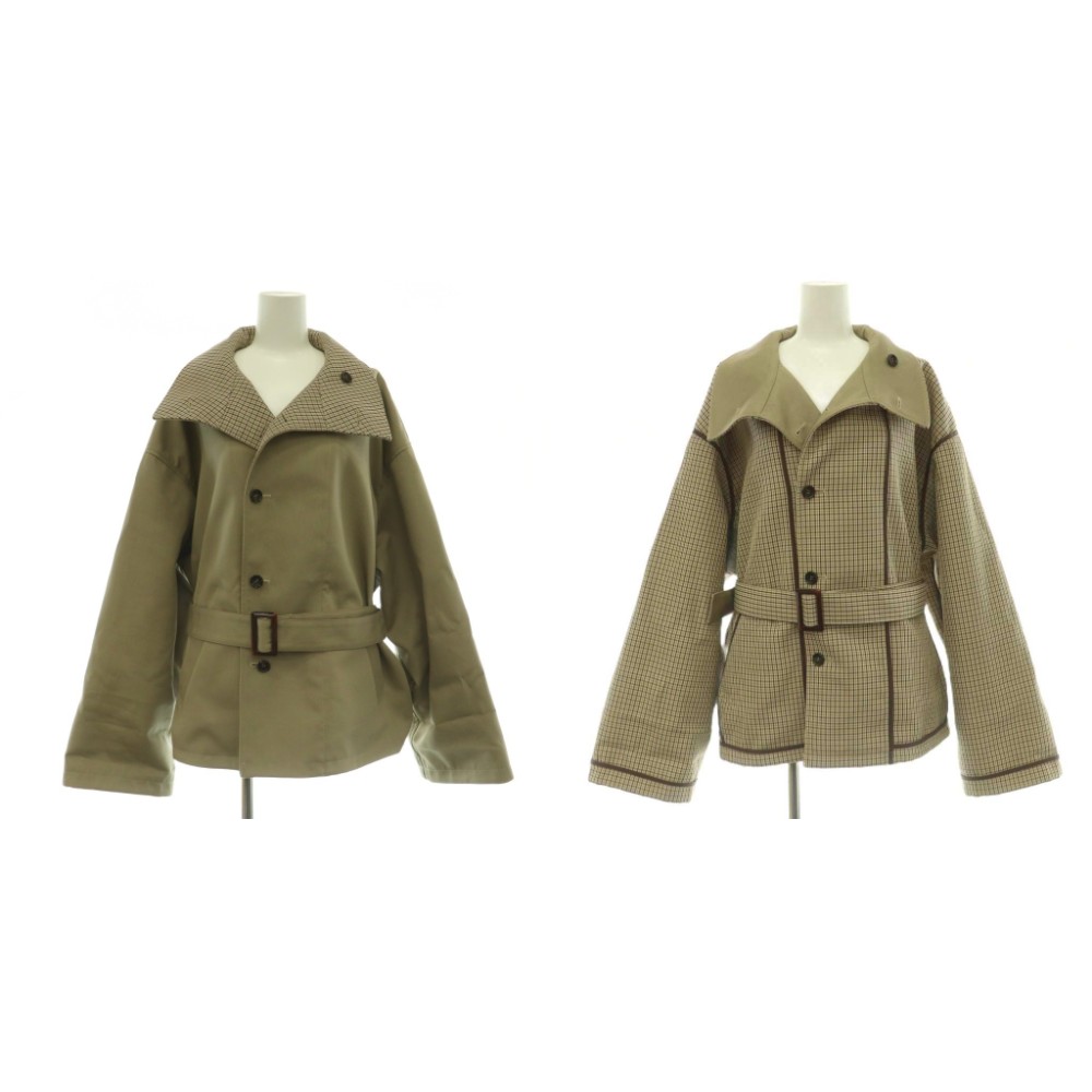 【中古】マディソン青み MADISONBLUE 26SS SINGLE TRENCH COAT シングルトレンチコート アウター リヴァーシブル 00 ベージュ MB261-2001 /NR ■os レディース 【ベクター 古着】 260506