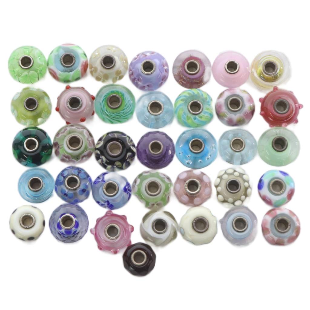 【中古】トロールビーズ Trollbeads ガラスビーズ 36点セット アクリルディスプレイスタンド マルチカラー /YO18 【ベクトル 古着】 260501｜ブランド古着ベクトルプレミアム店 32,110円