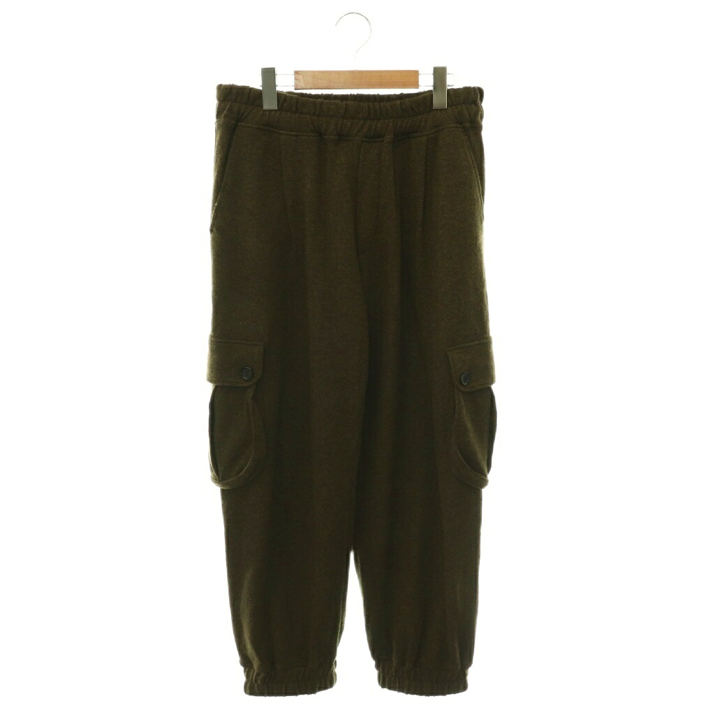 【中古】アンスクリア INSCRIRE Wool Military Pants パンツ ウール ミリタリー ジョガー ニット M カーキ /HS ■OS レディース 【ベクトル 古着】 260513｜ブランド古着ベクトルプレミアム店