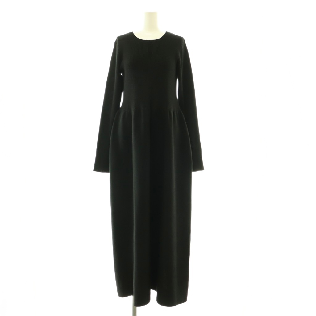 【中古】プラージュ Plage 24AW rib combi ニットドレス ワンピース ロング 長袖 38 ブラック /DO ■OS ■SH レディース 【ベクトル 古着】 260508｜ブランド古着ベクトルプレミアム店