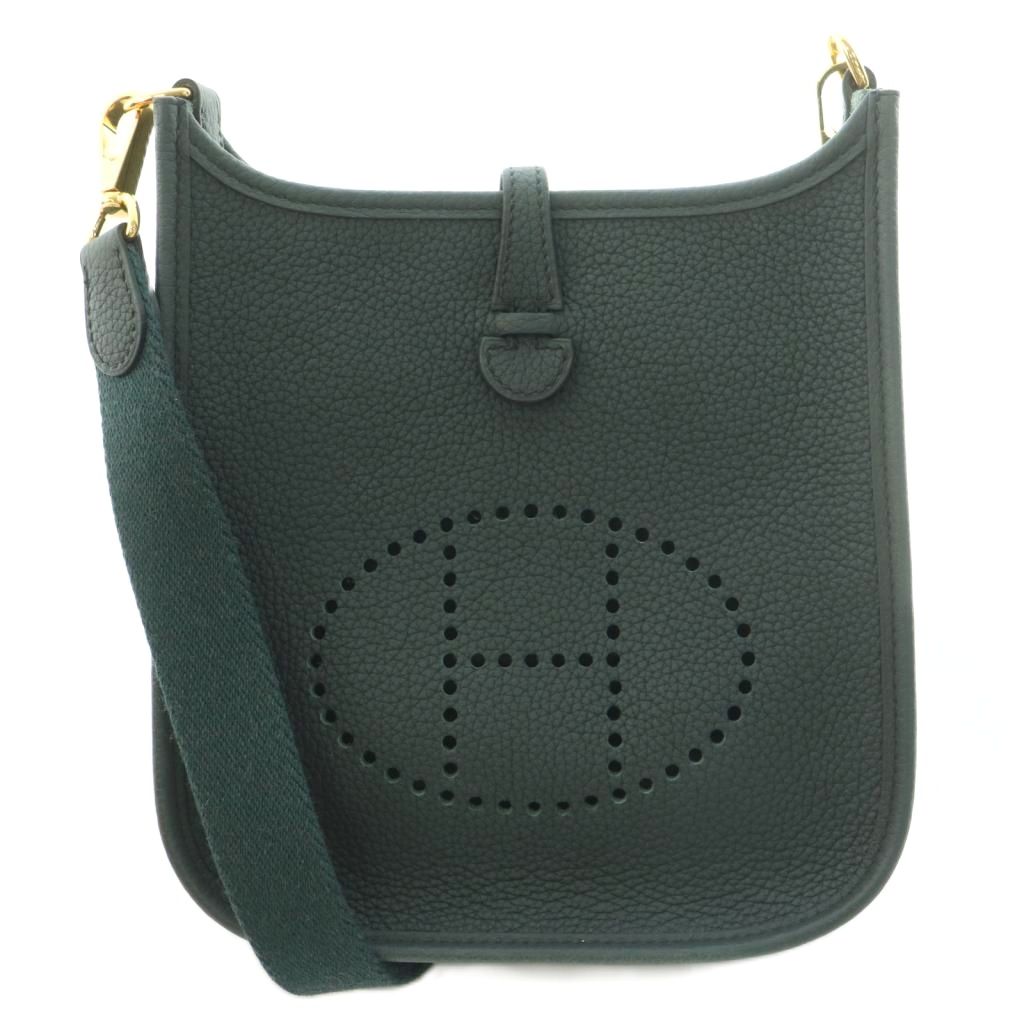 【中古】エルメス HERMES エヴリン16 エブリン16 TPM アマゾン トリヨンクレマンス ショルダーバッグ U目じるし Hロゴタイプ パンチング産業 頭を覆う物マングローブ /BB ■OH  レディース 【ベクター 古着】 260518