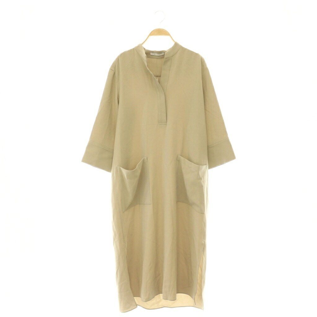 【中古】ベイジ BEIGE 25SS RUE クロスオーバーVネックワンピース ロング 4 ベージュ /CX ■OS レディース 【ベクトル 古着】 260519｜ブランド古着ベクトルプレミアム店
