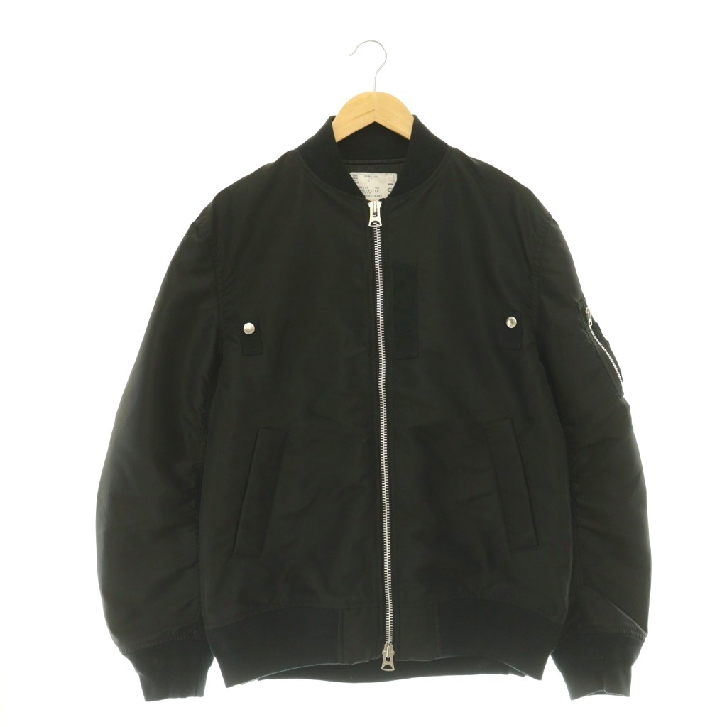 【中古】サカイ sacai SCM-301 Nylon Twill Blouson 上衣 上衣 ジップアップ 2 黒 /NR ■os ■SH メンズ 【ベクター 古着】 260522