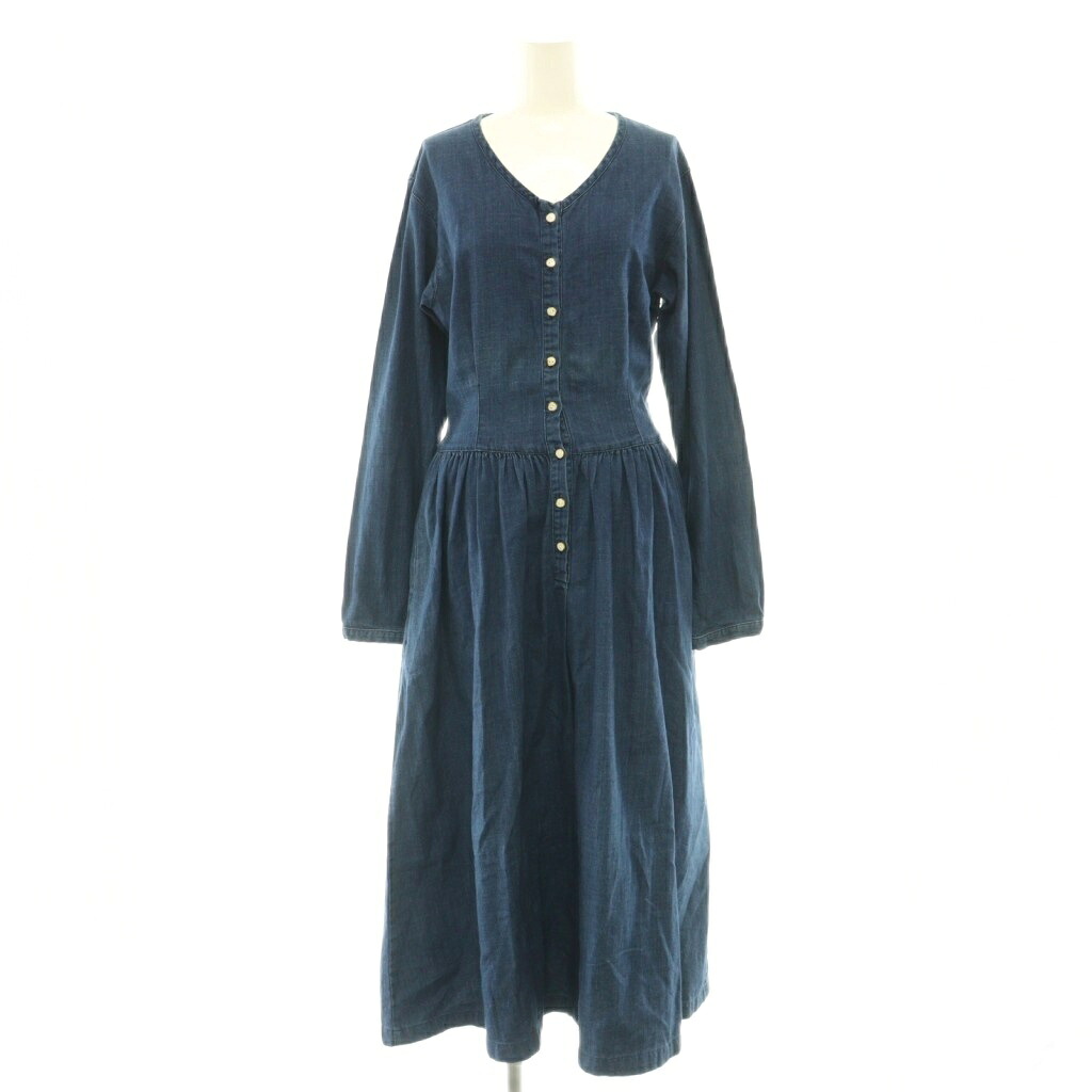 【中古】フォーティーファイブアールピーエム  45R 45rpm DENIM LINE ジーンズ衣装 V素っ首 インディゴ /CX ■os レディース 【ベクター 古着】 260518
