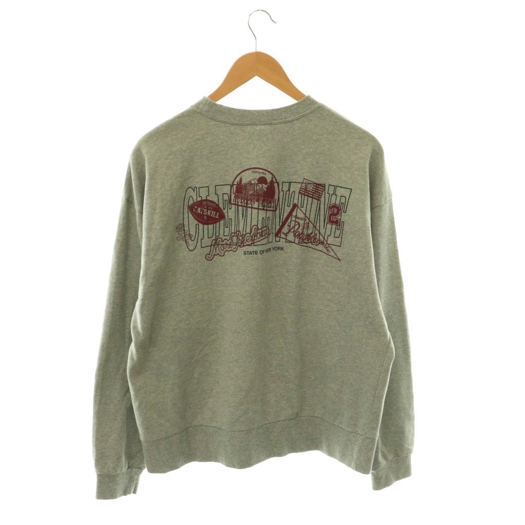 【中古】シン地方 Shinzone ザシンゾーン 25AW CLEMENTINE SWEATSHIRT バックプリントスウェット 調教師 長袖 FO 薄墨色 /HS ■os レディース 【ベクター 古着】 260520