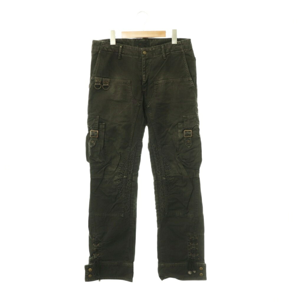 【中古】ハルプ HaLb カーゴパンツ ワークパンツ レースアップ L チャコール /HS ■OS メンズ 【ベクトル 古着】 260519｜ブランド古着ベクトルプレミアム店