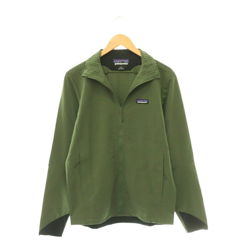 【中古】パタゴニア Patagonia テックフェイスジャケット ジップアップ 薄っぺら 伸ばすこと S カーキ /HS ■os メンズ 【ベクター 古着】 260519