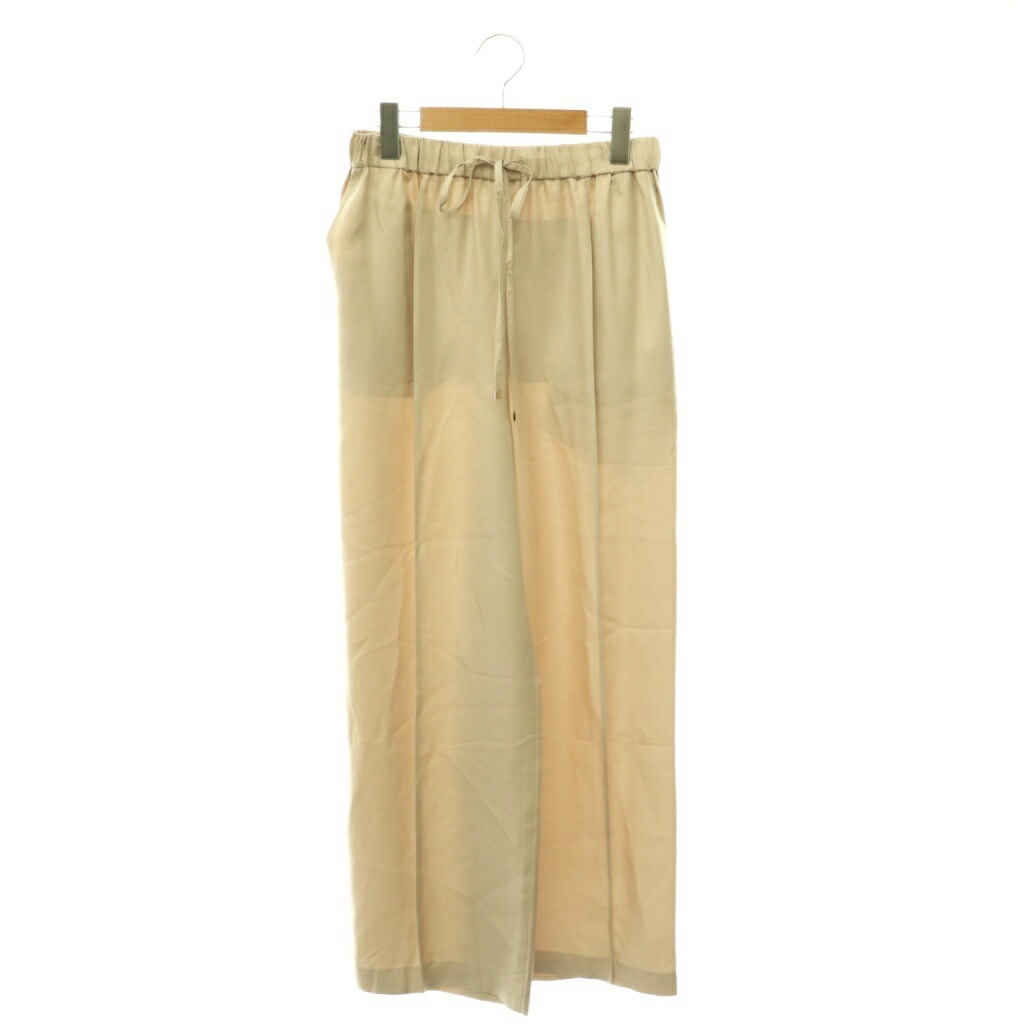 【中古】グレース社会階級 GRACE Class 25AW シルクツイルイージーパンツ 広広とした 36 ベージュ /HS ■os ■SH レディース 【ベクター 古着】 260525