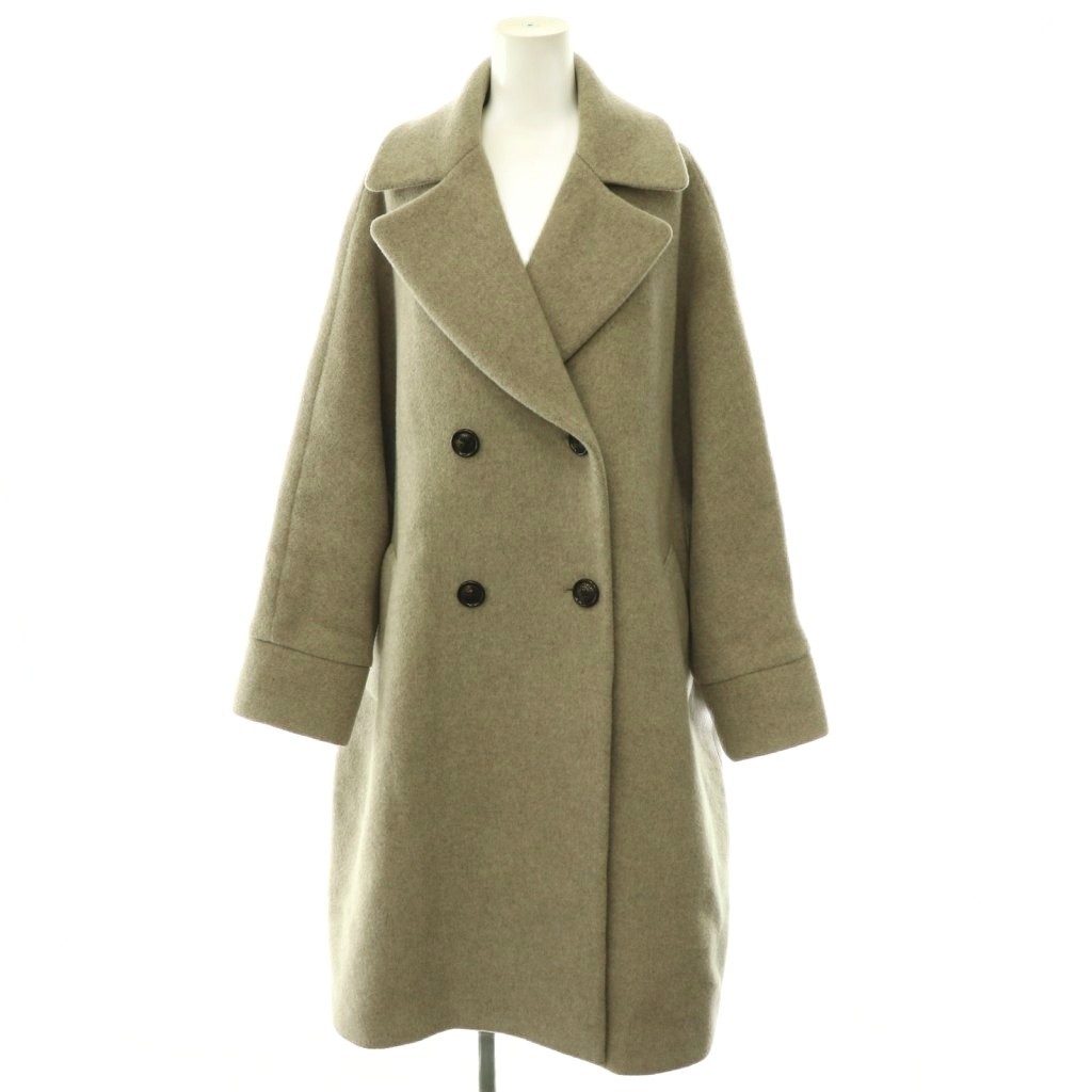 【中古】ティッカ TICCA 25AW 円蓋厚地の外套 ダブル 羊毛 厚地の外套大きさ アウター F グレージュ /HS ■os ■SH レディース 【ベクター 古着】 260525