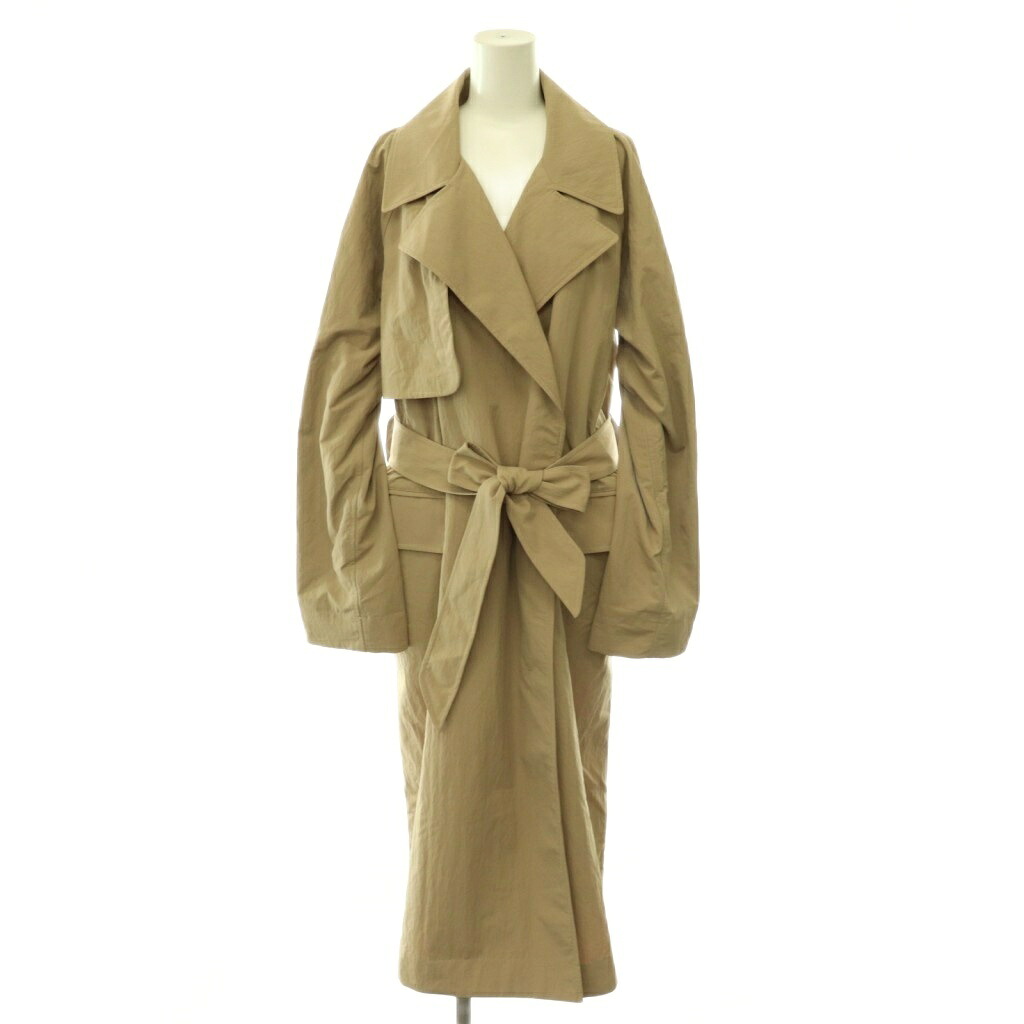【中古】ルル檸檬 lululemon 26SS Classic-Fit Trench Coat トレンチコート 三春 メッシュ裏地 M ベージュ /CX ■os ■SH レディース 【ベクター 古着】 260528