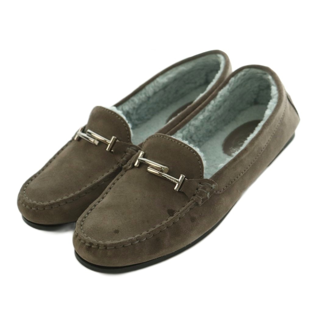 【中古】トッズ TOD\u0027S モカシンシューズ 38 25.0珊 赤銅色 /MI ■os レディース 【ベクター 古着】 260527