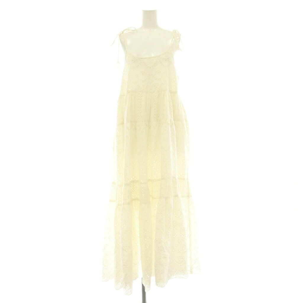 【中古】フリーダ Freada インドシフリティアード肩リボンキャミドレス 衣裳 ONE SIZE 白いこと /ES ■os レディース 【ベクター 古着】 260528
