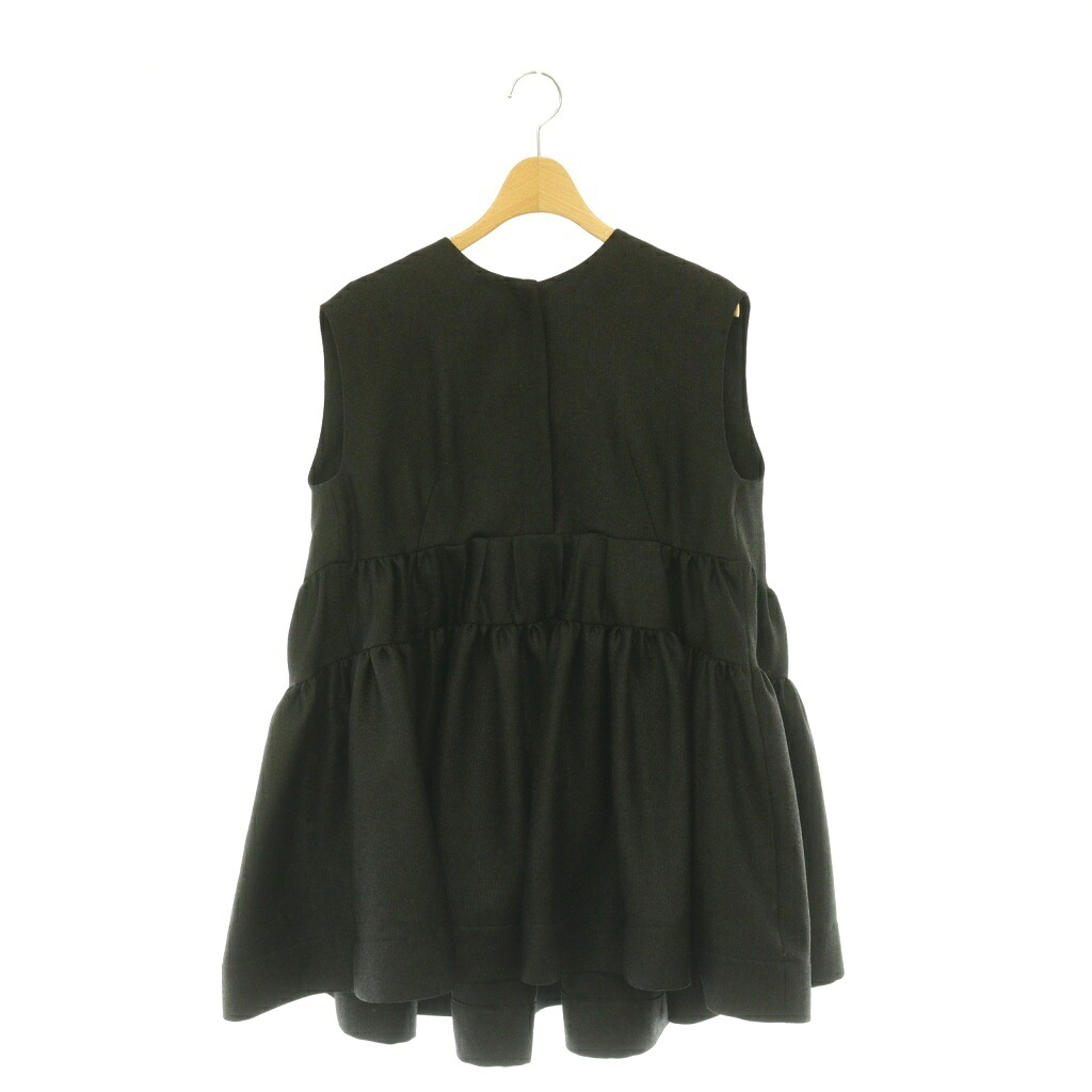 【中古】フォルフォルモ FORFORMO Gather Flare Sleeveless Topsトップス ブラウス プルオーバー ティアード 2 ブラック /CX ■OS ■SH レディース 【ベクトル 古着】 260603|ブランド古着ベクトルプレミアム店