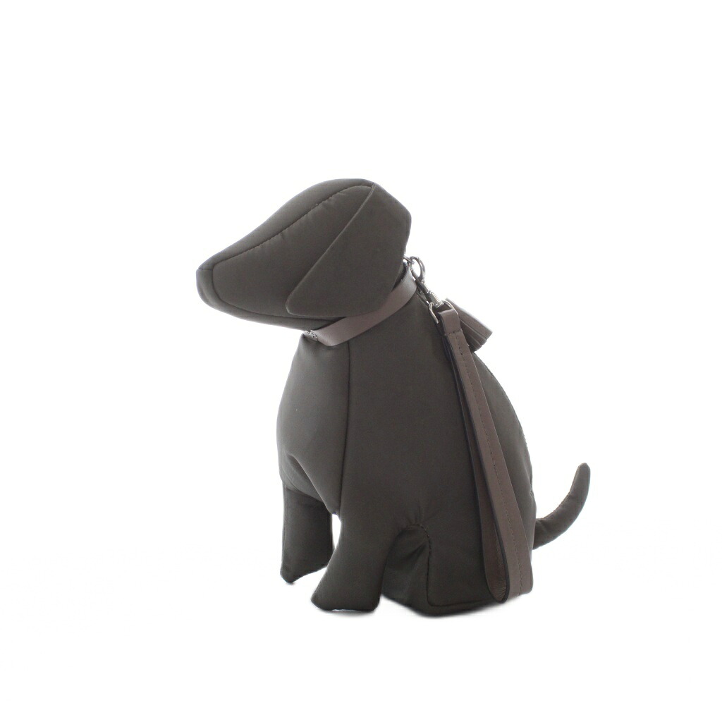 【中古】アニヤハインドマーチ ANYA HINDMARCH ドック 車寄せ 濃灰色薄墨色 犬型 なめし革 /RI ■os ■SH レディース 【ベクター 古着】 260601