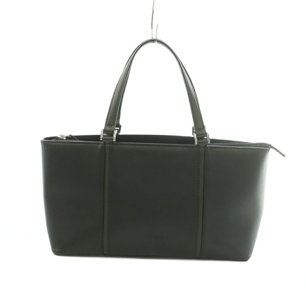 【中古】赤ちょうちんバリー BURBERRY ハンドバック なめし革 黒 黒いこと /MI ■os レディース 【ベクター 古着】 260604