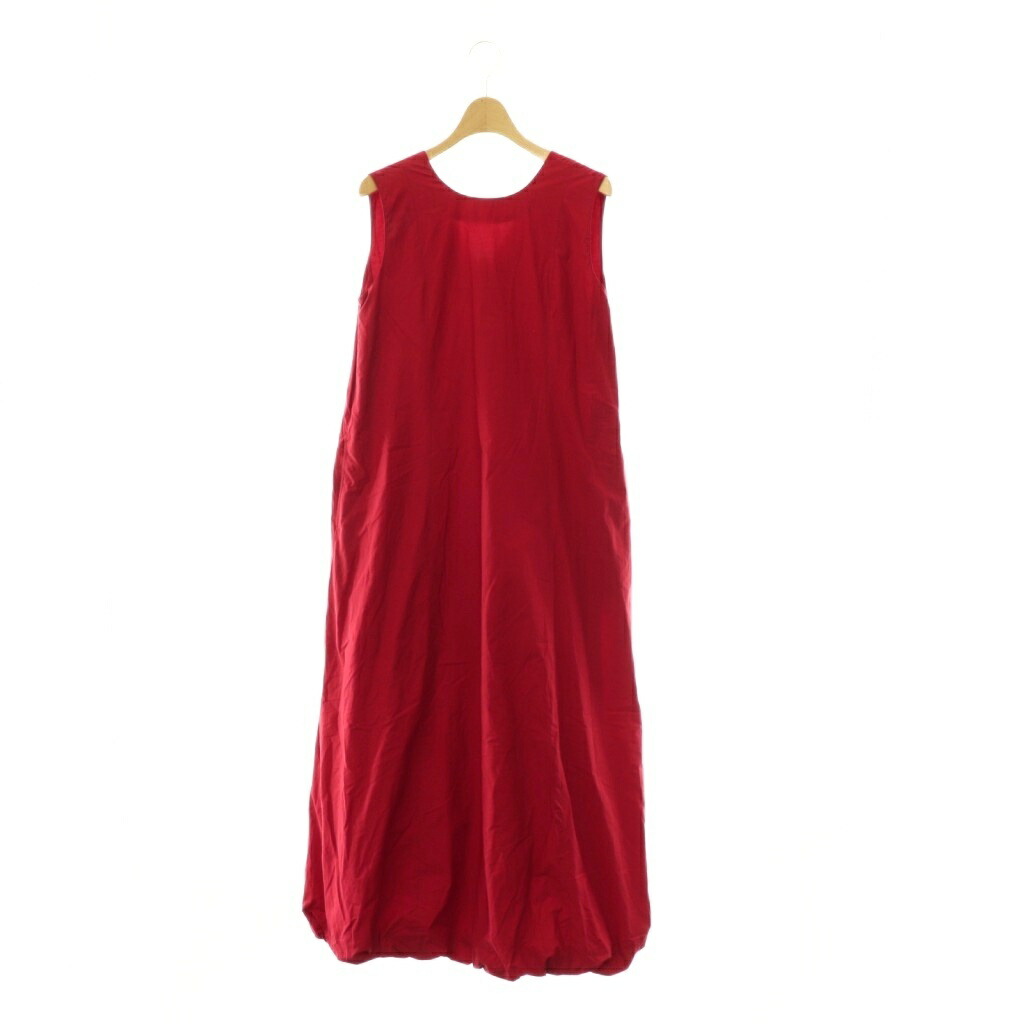 【中古】ヌキテパ NE QUITTEZ PAS! 25SS Poplin Solid Sleeveless Balloon Dress ワンピース バルーン ノースリーブ M レッド /ES ■OS レディース 【ベクトル 古着】 260602|ブランド古着ベクトルプレミアム店